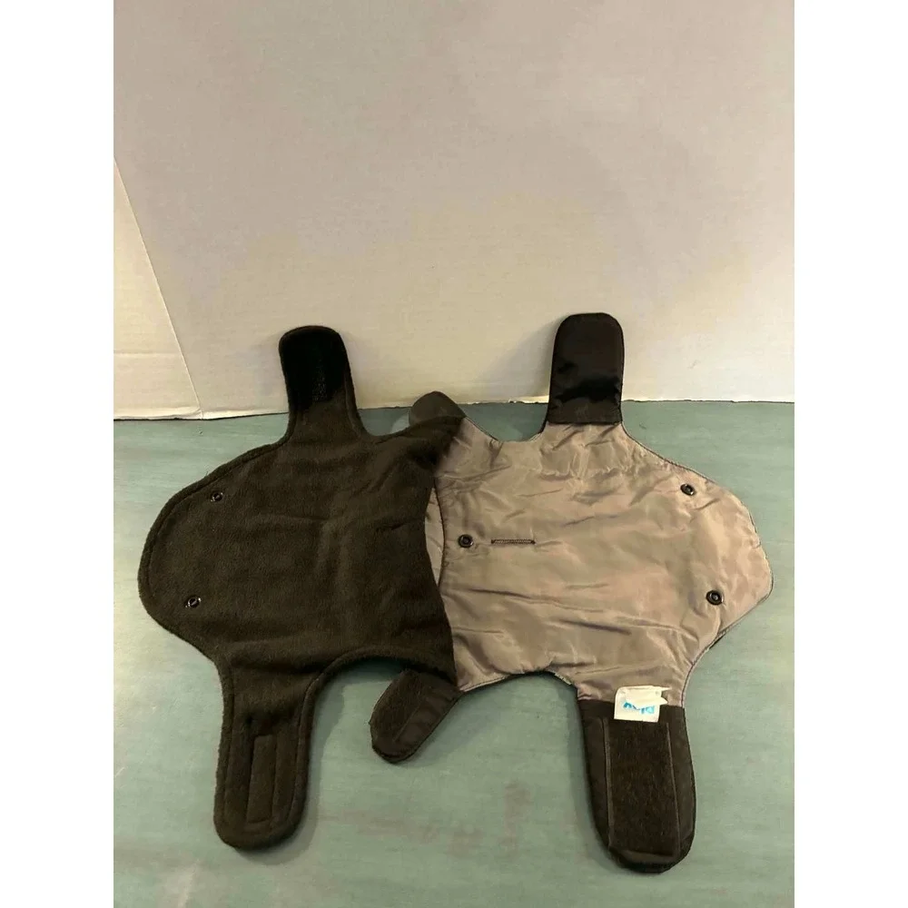 Woof Wear 3 in 1 Jacket Pet XS Black New Reflective Fleece Lined Vest